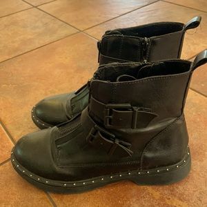 Black Dirty Laundry Moto Boots